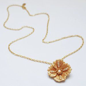 Joan Rivers Victorian Flower Pin/ Pendant w/Chain